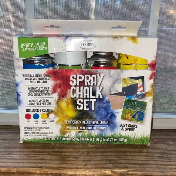 Rustoleum Toys Rustoleum Testors Spray Chalk Set Temporary